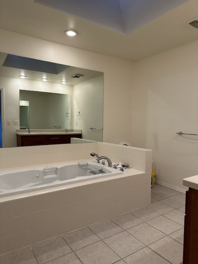 SPA-Like Primary Bathroom With a Jacuzzi Tub at  Off Market Home in Seattle WA 98118