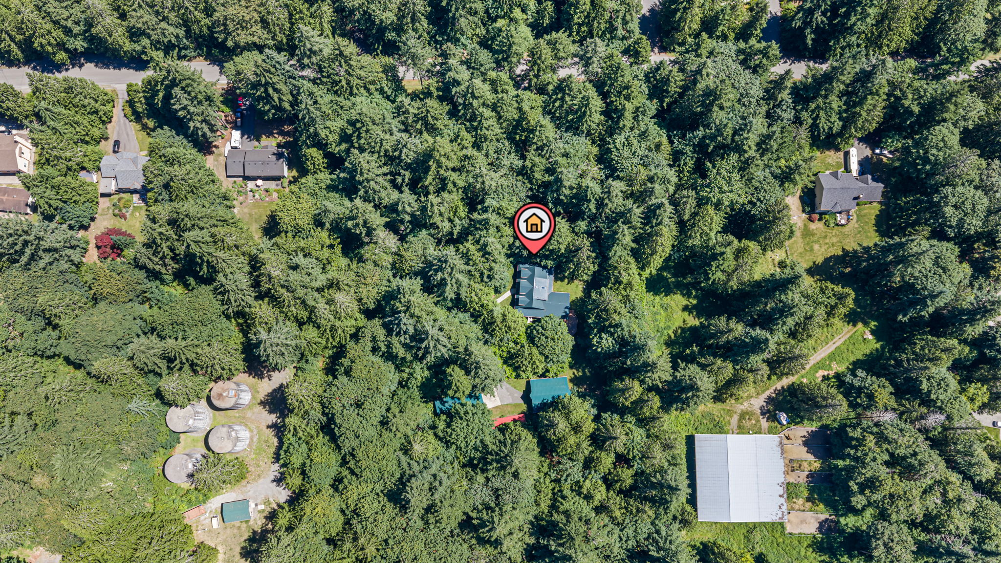 Aerial View at 2015 290th Ave Ne Carnation 98014