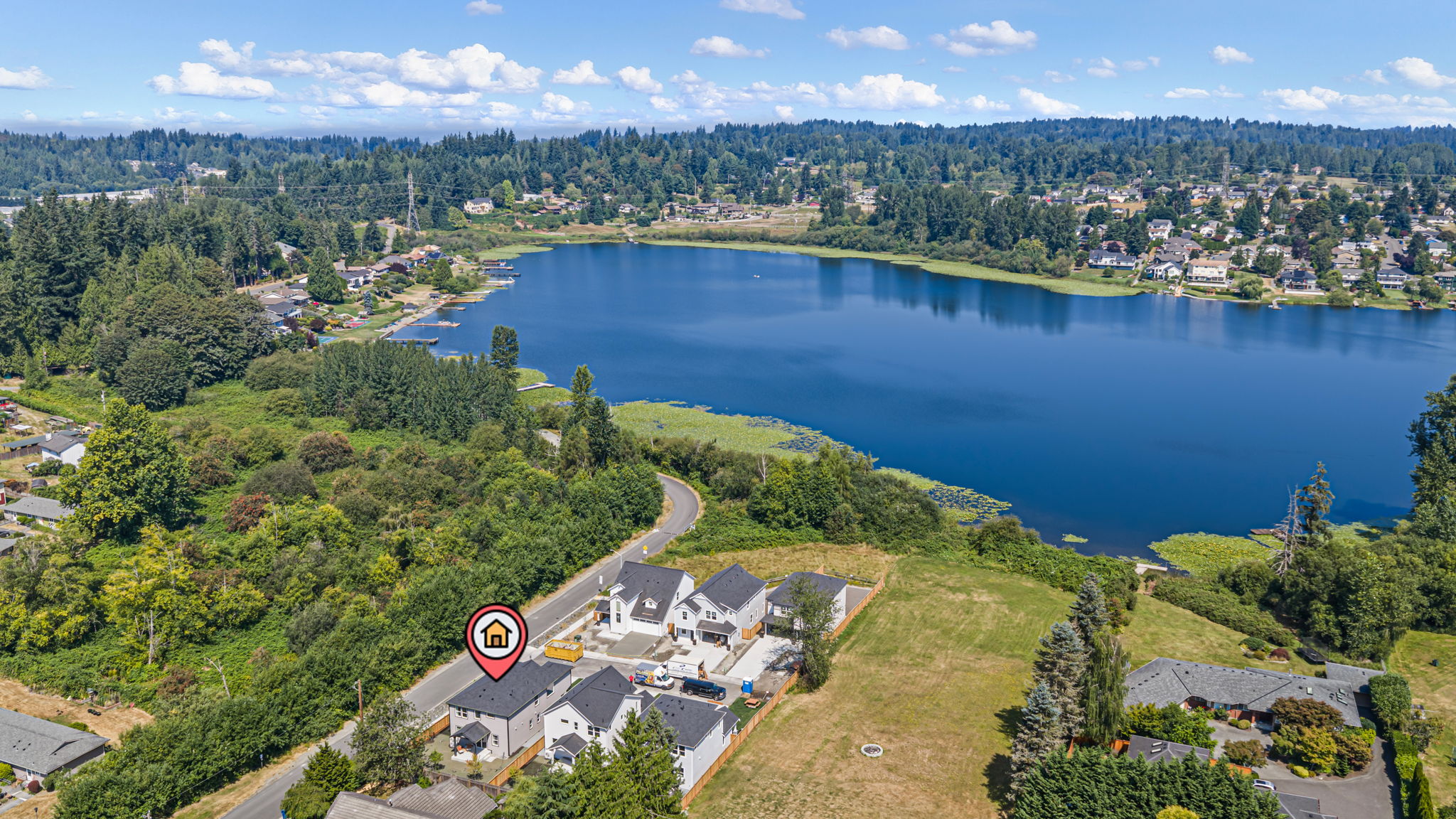 Aerial View at Lot 1 - 1311 Ave A, Snohomish, WA 98290