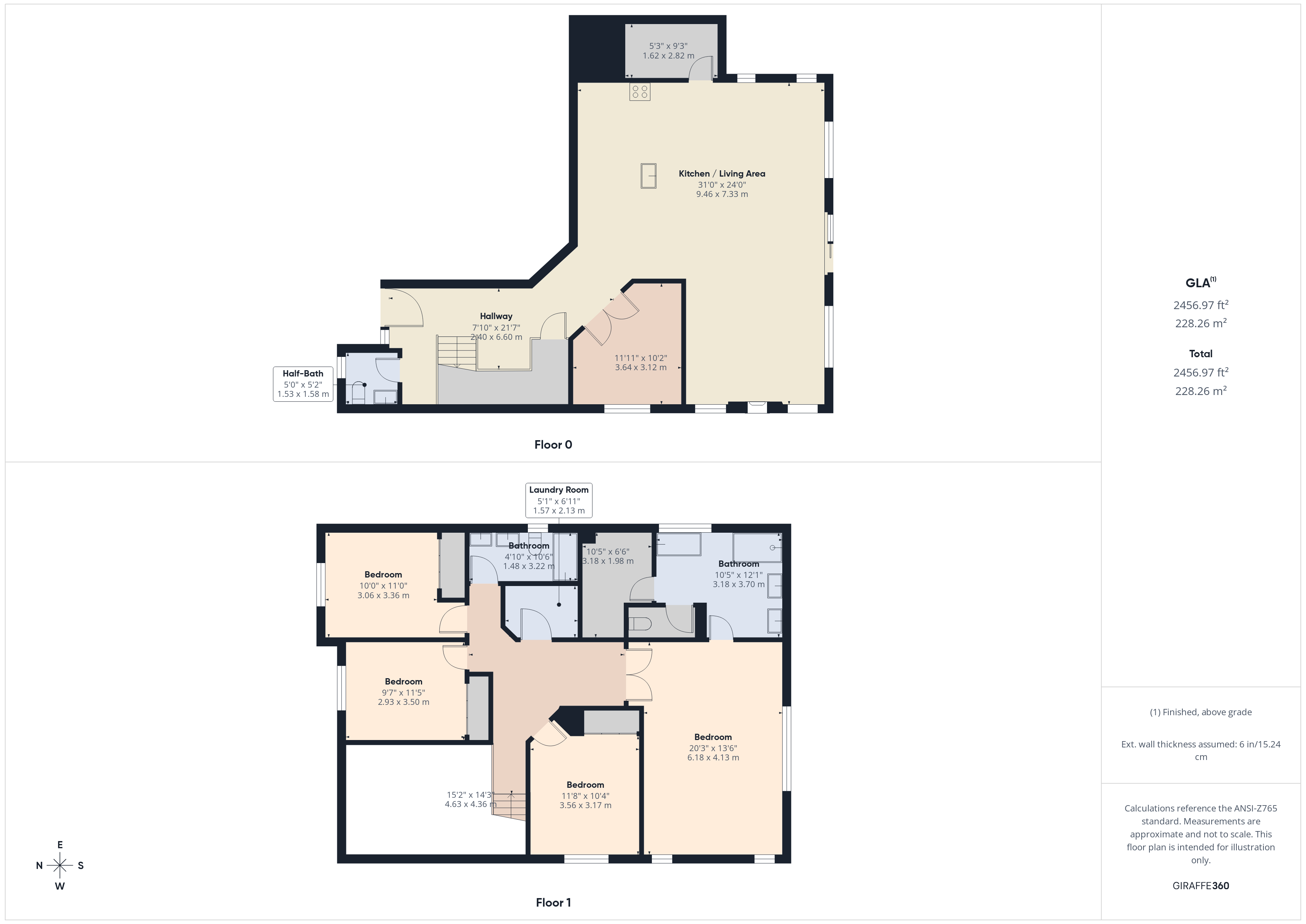 Floor Plan in Unit B - 13329 Seattle Hill RD 98296 