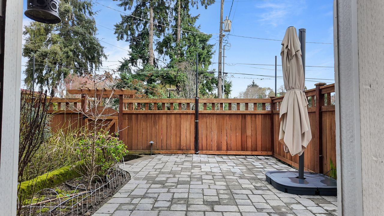 Patio Area at 4233 S Lucile Street Seattle, WA 98118