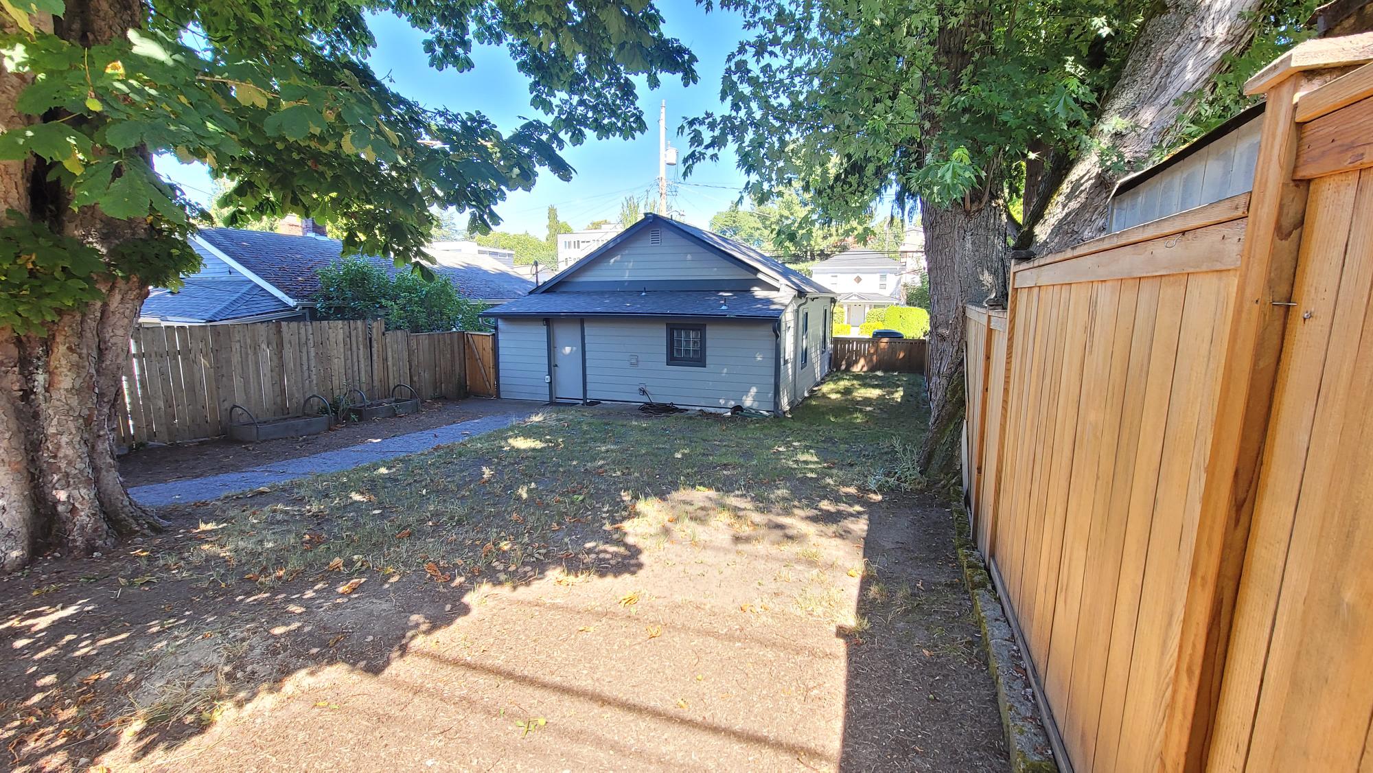 Backyard at 5621 Brooklyn Ave NE, Seattle, WA 98105
