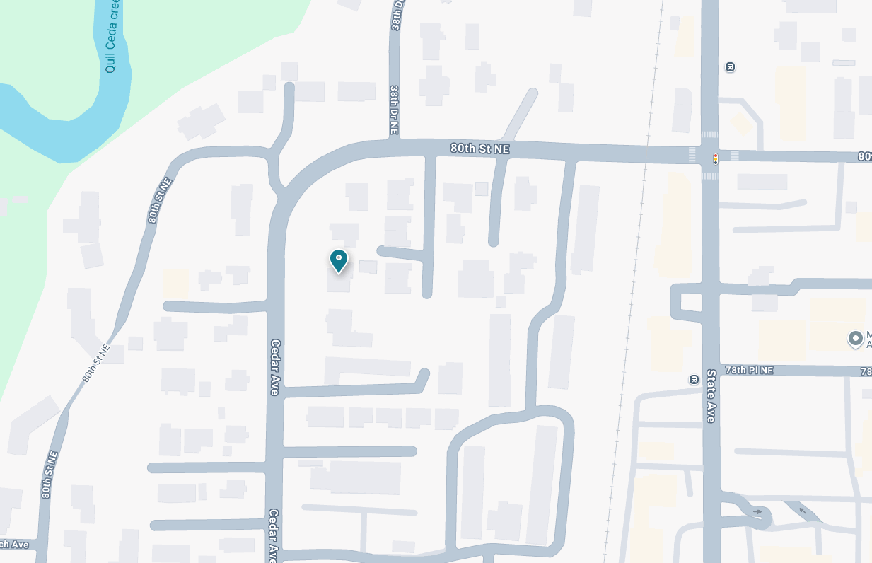 MAP - 1390 Cedar Avenue Marysville, WA 98270