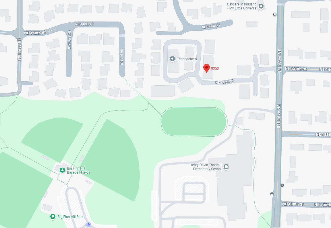 MAP - 8350 NE 140th Street Kirkland, WA 98034