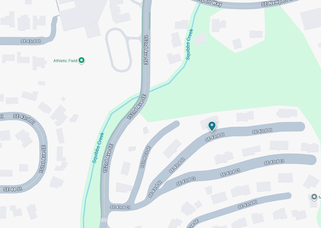 MAP - 15230 S 43rd Street #C101 Bellevue, WA 98006