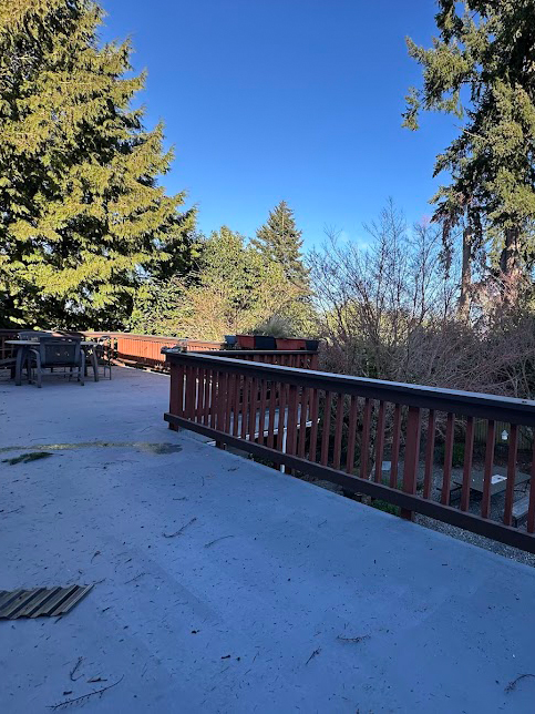 Deck Area in Off Market Home in Seattle WA 98118