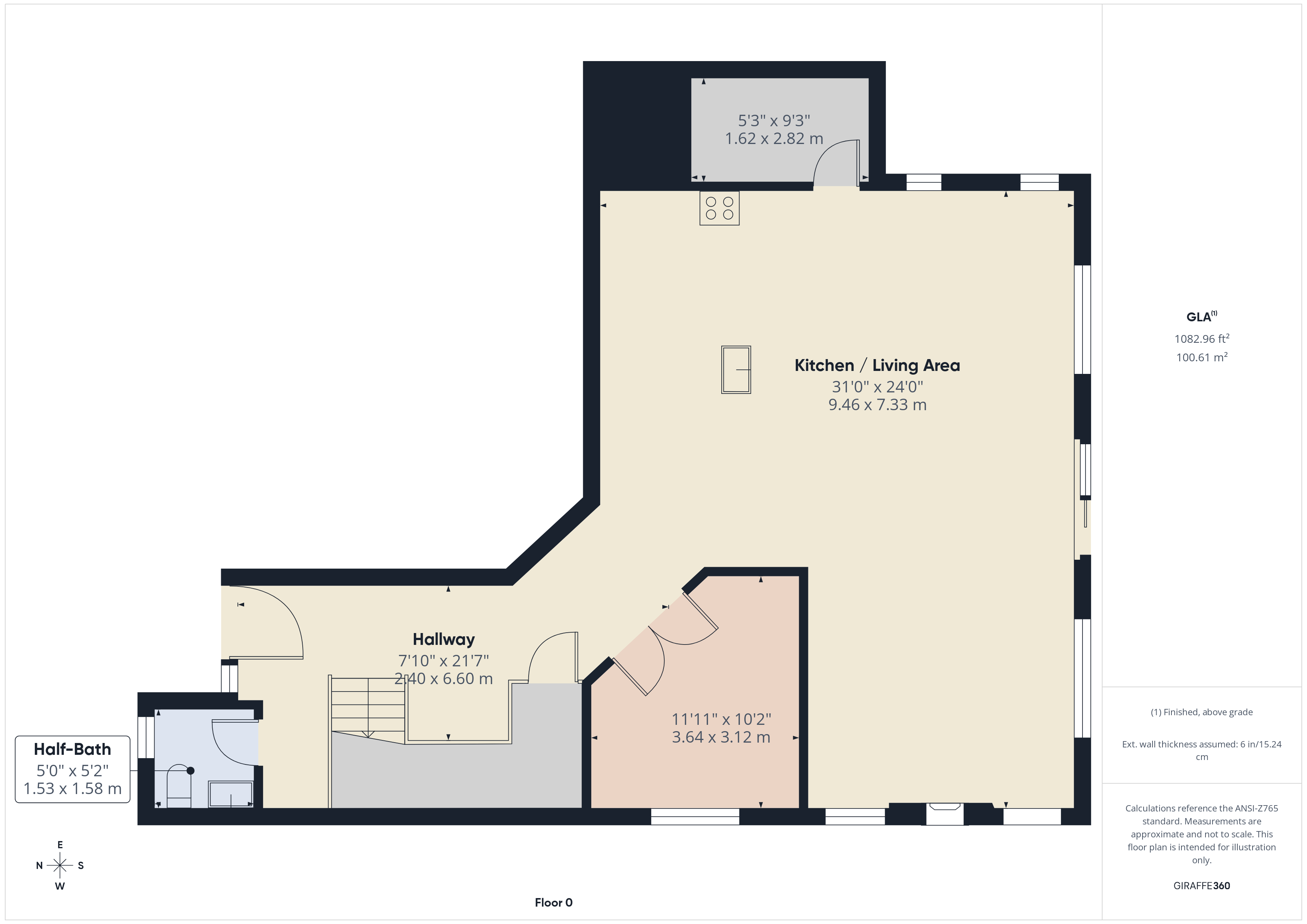Floor Plan in Unit B - 13329 Seattle Hill RD 98296 